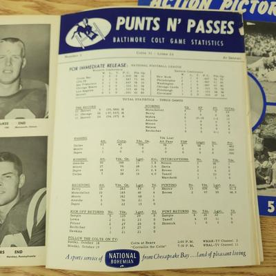 Baltimore Colts 1958 Picture Album 1959 Action Pictorial National Bohemian Beer