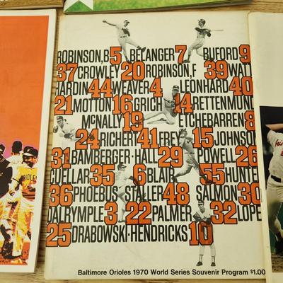 Lot of Baltimore Orioles Yearbooks 1969 1972 1984 2009, 1970 Chapionship & World Series Opening Day Camden Yards