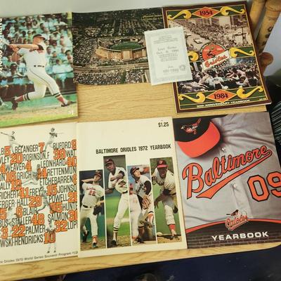 Lot of Baltimore Orioles Yearbooks 1969 1972 1984 2009, 1970 Chapionship & World Series Opening Day Camden Yards