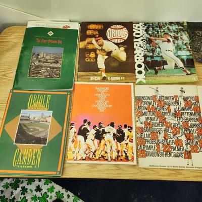 Lot of Baltimore Orioles Yearbooks 1969 1972 1984 2009, 1970 Chapionship & World Series Opening Day Camden Yards