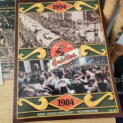 Lot of Baltimore Orioles Yearbooks 1969 1972 1984 2009, 1970 Chapionship & World Series Opening Day Camden Yards