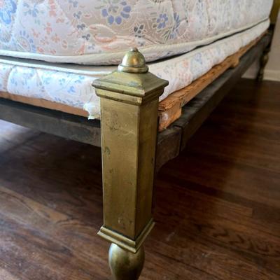 Antique brass bed