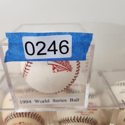 Collectors Lot of 1994 thru 2001 All Star Games & 1994 World Series Baseball Balls
