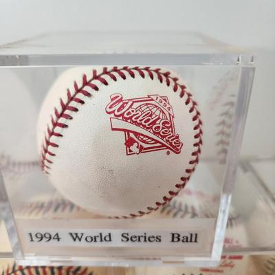 Collectors Lot of 1994 thru 2001 All Star Games & 1994 World Series Baseball Balls