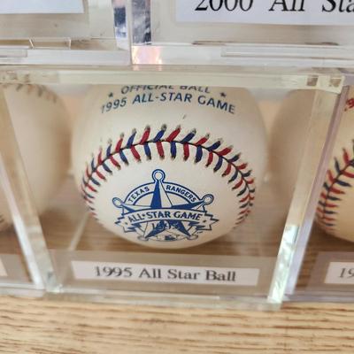 Collectors Lot of 1994 thru 2001 All Star Games & 1994 World Series Baseball Balls