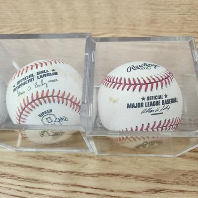 Collectors Lot Baseballs Tony the Tiger, Babe Ruth Baltimore Orioles 1997 Opening day Cal Ripken 3131 Day