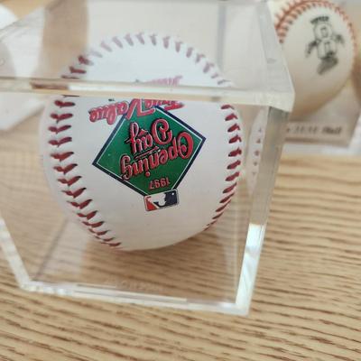 Collectors Lot Baseballs Tony the Tiger, Babe Ruth Baltimore Orioles 1997 Opening day Cal Ripken 3131 Day