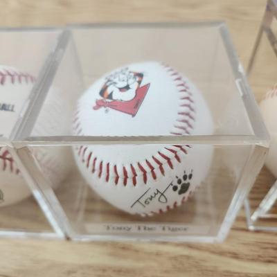 Collectors Lot Baseballs Tony the Tiger, Babe Ruth Baltimore Orioles 1997 Opening day Cal Ripken 3131 Day