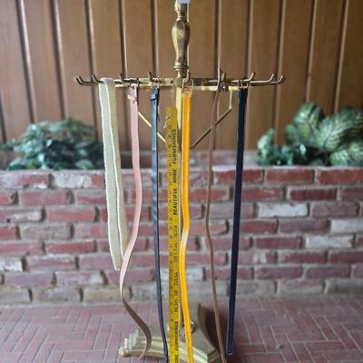 Brass belt stand