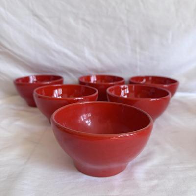 Waechterbach Germany, Sengware, + Pier 1 Red and Yellow Dishes (K-DZ)