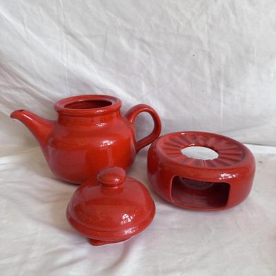 Waechterbach Germany, Sengware, + Pier 1 Red and Yellow Dishes (K-DZ)