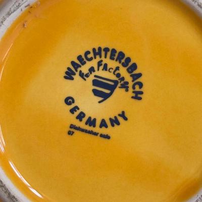 Waechterbach Germany, Sengware, + Pier 1 Red and Yellow Dishes (K-DZ)