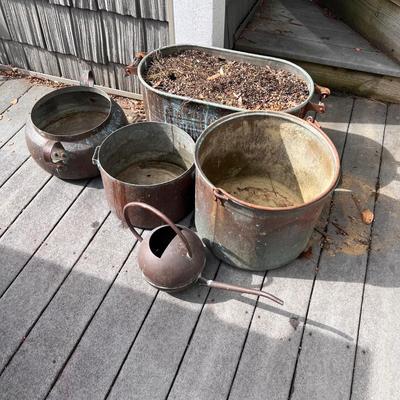 Copper Planters & Watering Can (FD-RG)