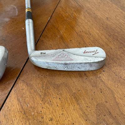 Sale Photo Thumbnail #512: Arnold Palmer 9 iron, Mac Gregor tourney m2 iron and a jumbo 7471 club