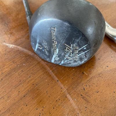 Sale Photo Thumbnail #510: Arnold Palmer 9 iron, Mac Gregor tourney m2 iron and a jumbo 7471 club