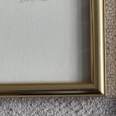 Usher Signed Gold Framed Art and Mirror (PB-DZ)