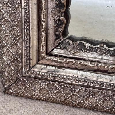 Ornate Silver Framed Mirror (PB-DZ)