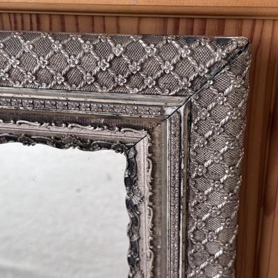 Ornate Silver Framed Mirror (PB-DZ)