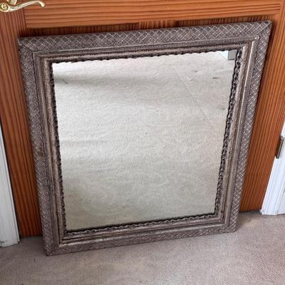 Ornate Silver Framed Mirror (PB-DZ)