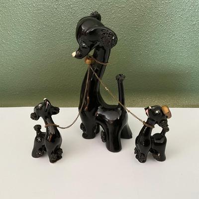 Vintage Kreiss & Company MCM long neck Poodle made in Japan
