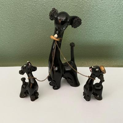 Vintage Kreiss & Company MCM long neck Poodle made in Japan