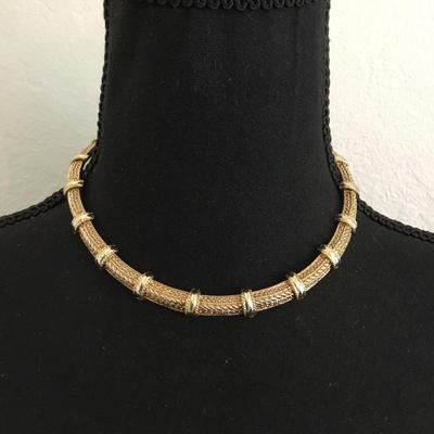 Vintage Golden silver toned necklace