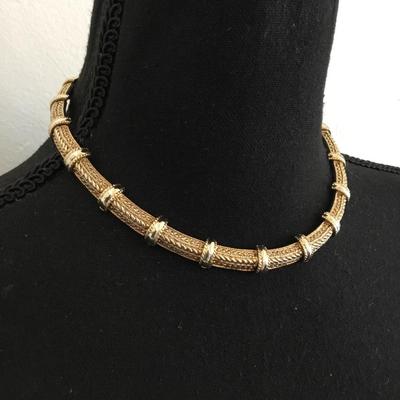 Vintage Golden silver toned necklace