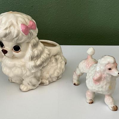 Poodle Planter with poodle