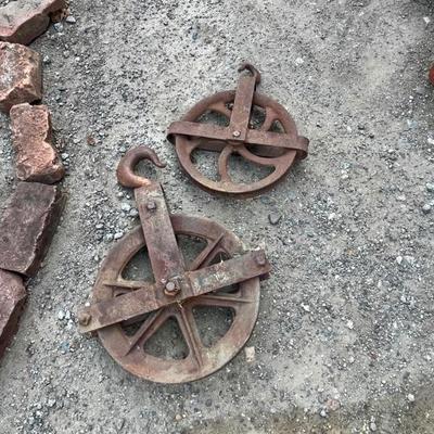 Sale Photo Thumbnail #136: Vintage Iron Pulleys