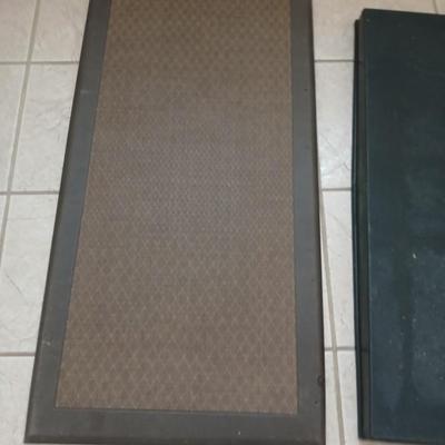 Black 14 in. x 34 in. Rubber Boot Tray and anti-fatigue mat