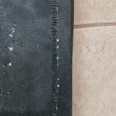 Black 14 in. x 34 in. Rubber Boot Tray and anti-fatigue mat