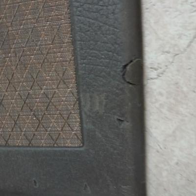 Black 14 in. x 34 in. Rubber Boot Tray and anti-fatigue mat