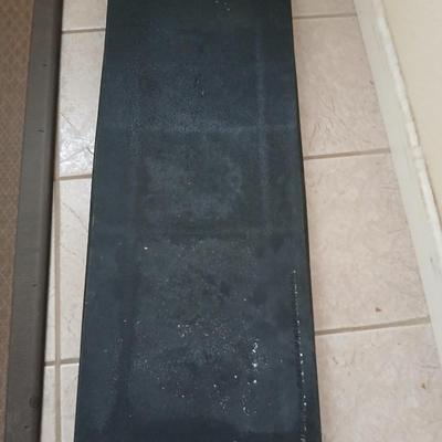 Black 14 in. x 34 in. Rubber Boot Tray and anti-fatigue mat
