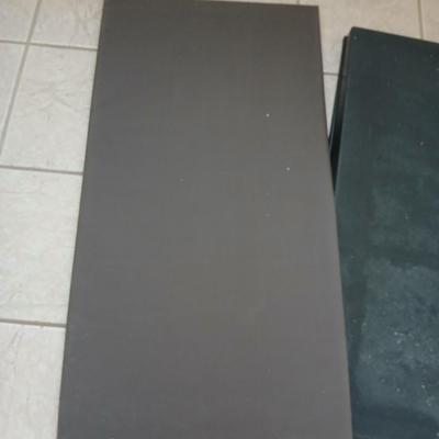 Black 14 in. x 34 in. Rubber Boot Tray and anti-fatigue mat