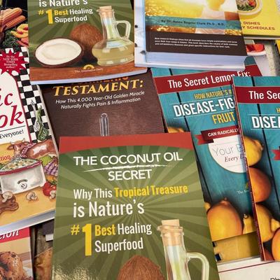 Newer and vintage cookbooks