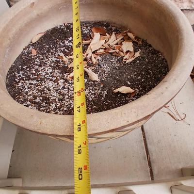 Nice large clay flowerpot
