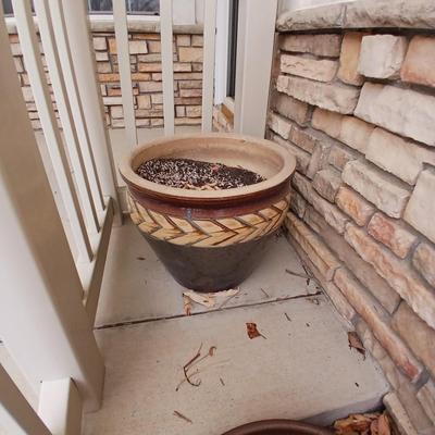 Nice large clay flowerpot