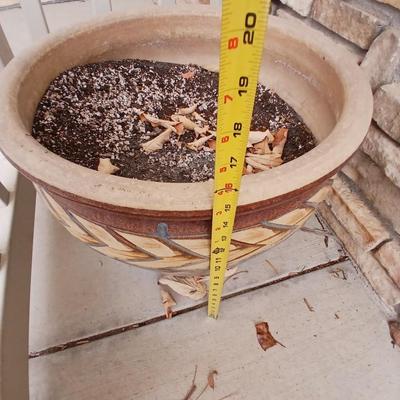 Nice large clay flowerpot