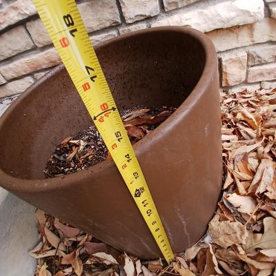 Nice brown ceramic Flowerpot