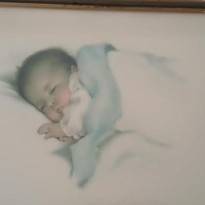 Awakening and A little bit of heaven framed Antique pictures by Bessie Pease Gutmann