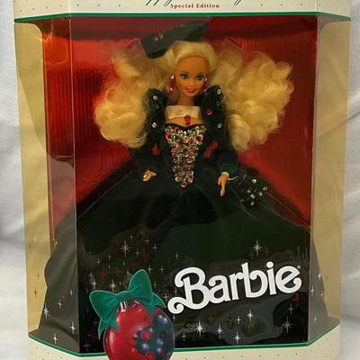 1991 Barbie Happy Holidays Special Edition Unopened yellowed hard plastic