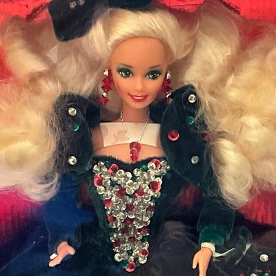 1991 Barbie Happy Holidays Special Edition Unopened yellowed hard plastic