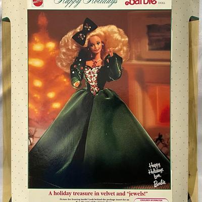1991 Barbie Happy Holidays Special Edition Unopened yellowed hard plastic