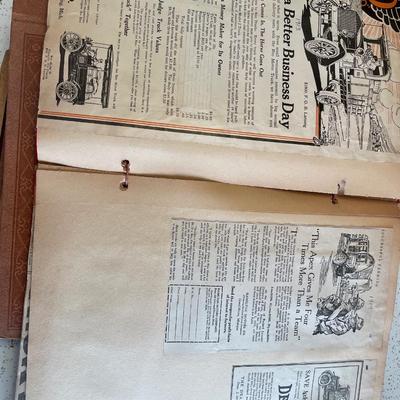 Vintage scrap books and People’s Popular Atlas Book 1905