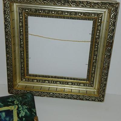 Antique Victorian Celluloid Photo Album Woman w Child e.1900's with Antique made in Japan porcelain doll and a Victorian picture frame