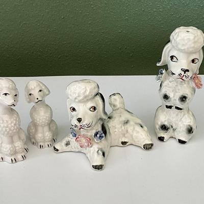 Japan Poodles, salt and pepper shakers