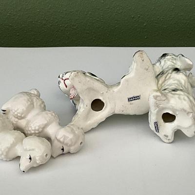 Japan Poodles, salt and pepper shakers
