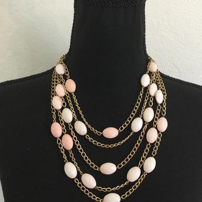 Vintage, gold, toned statement, necklace