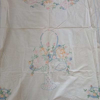 Variety of placemats and table cloths - beautiful, embroidered linen tablecloth included