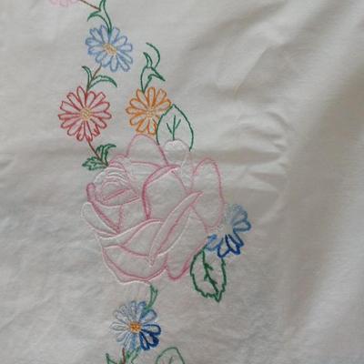 Variety of placemats and table cloths - beautiful, embroidered linen tablecloth included